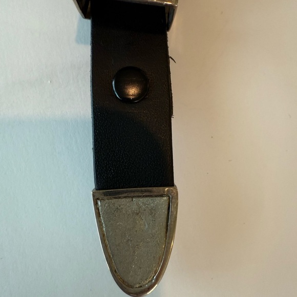 Tony Sanchez Sterling & 14K Gold Turquoise 3-Piece Belt Buckle Set – Vintage - Picture 9 of 10